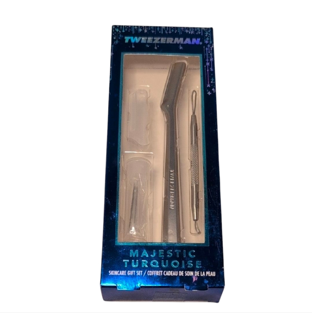 Tweezerman Majestic Turquoise Skincare Gift Set NEW